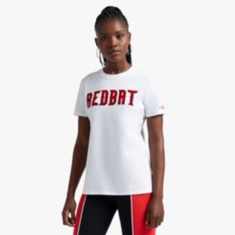 Sportscene Redbat athletics women's white t-shirt offer