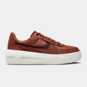 Sportscene Nike women's air force 1 platform burgundy sneaker offer