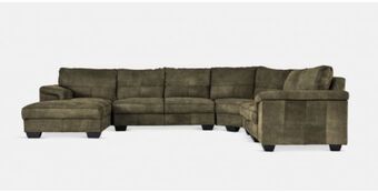 Coricraft Breen leather slouch with left daybed offer