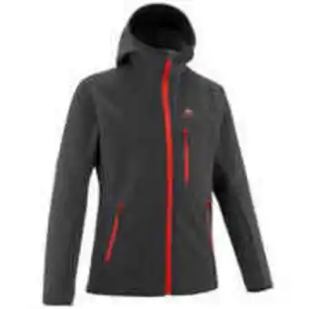 Decathlon Kids' softshell hiking jacket mh550 7-15 years - black offer