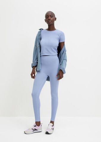 Woolworths High waist ribbed seamless leggings offer