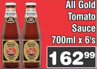 Advance Cash n Carry All Gold Tomato Sauce 700ml x 6's offer