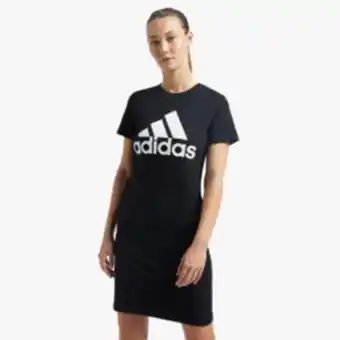 Totalsports Women's adidas badge of sport logo t-shirt black dress offer