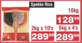 Advance Cash n Carry Spekko Rice 2kg  x 10's offer