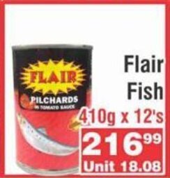 Advance Cash n Carry Flair Pilchards 400g x 12's offer