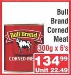 Advance Cash n Carry Bull Brand Corned Meat 300g x 6's offer