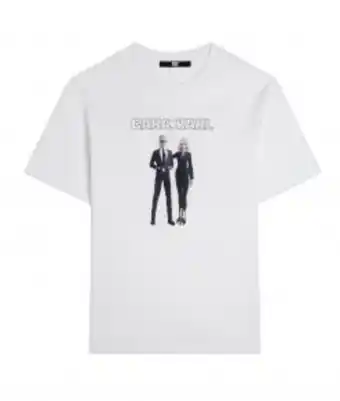Europa Art Group Cara loves karl avatar t-shirt- white offer