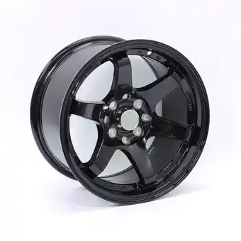 15″ rr7601 4/100 & 4/114 gloss black alloy wheels