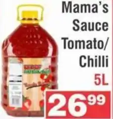 Advance Cash n Carry Mama's Sauce Tomato/ Chilli 5L offer