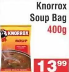 Advance Cash n Carry Knorrox Soup Bag 400g offer