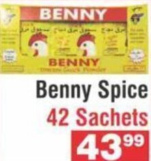 Benny Spice 42 Sachets