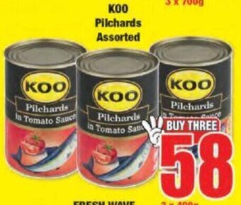 Boxer Koo Pilchards Assorted 3 x 400g offer