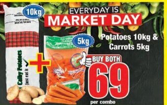 Boxer Potatoes 10 kg & Carrots 5 kg offer