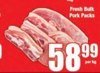 Boxer Fresh Bulk Pork Packs per kg offer