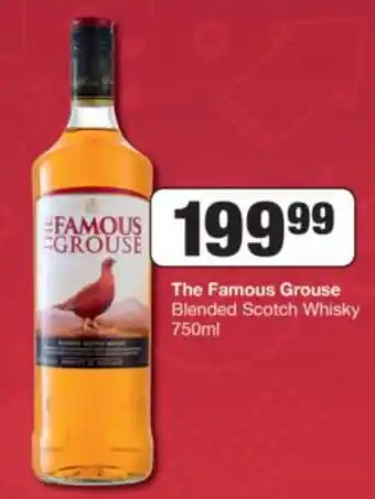 Spar Tops The Famous Grouse Blended Scotch Whisky 750 ml offer