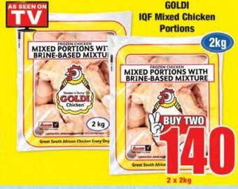 Boxer Goldi IQF Mixed Chicken Portions 2 x 2 kg offer