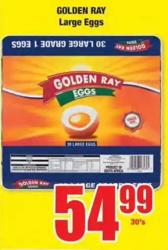 Boxer Golden Ray Large Eggs 30's offer