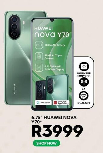 Ackermans 6.75" huawei nova y70 offer