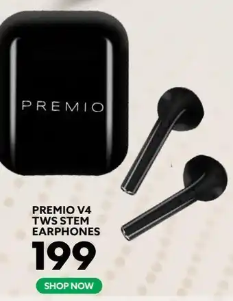 Ackermans Premio v4 tws stem earphones offer