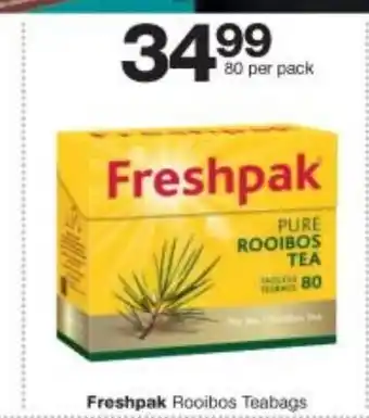 Freshpak Rooibos Teabags 80 per pack