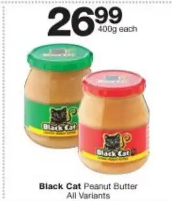 Checkers Black Cats Peanut Butter All Variants 400g offer