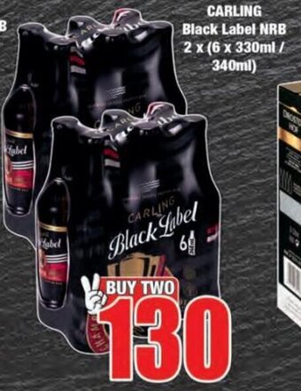 Boxer Carling Black Label NRB 2 x 6 x 330ml offer