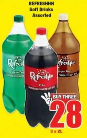 Boxer Refreshhh Cold Drink assorted 3 x 2L offer