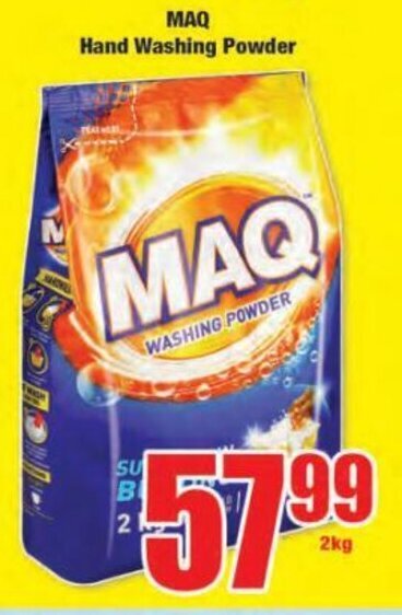 Boxer MAQ Hand Washing Powder 2kg offer