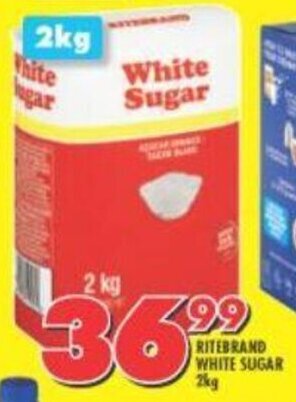 Shoprite Ritebrand White Sugar 2kg offer
