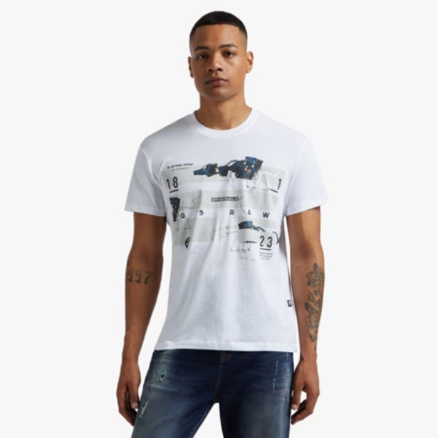 Gstar running dog logo tshirt offer at Fabiani