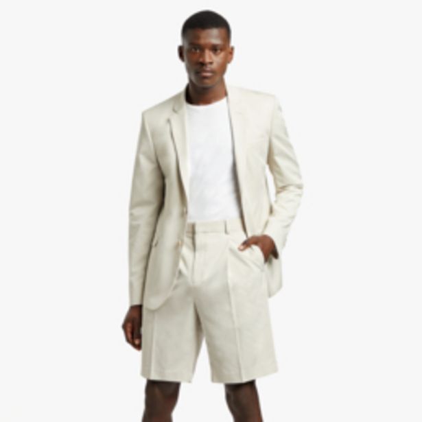 Markham Mkm ecru smart relaxed pleated plain short offer