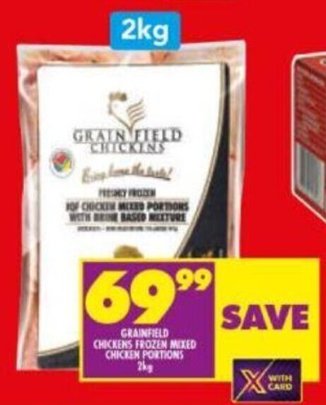 Shoprite Grain Field Chickens Frozen Mixed Chicken Portions 2kg offer