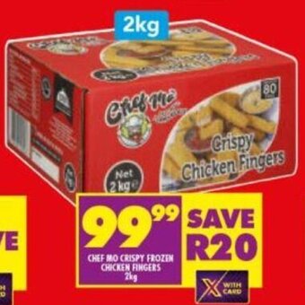 Shoprite Chef Mo Crispy Frozen Chicken Fingers 2kg offer