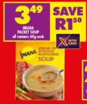 Shoprite Imana Packet Soup all variants 60g offer