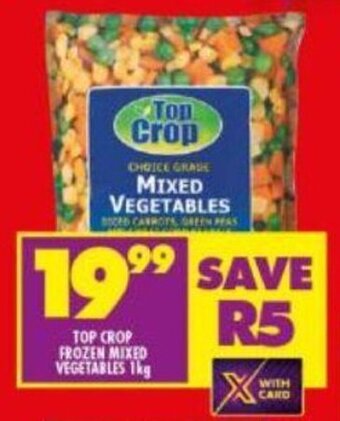 Shoprite Top Crop Frozen Mixed Vegetables 1kg offer