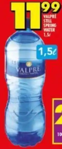 Shoprite Valpre Still Water 1,5L offer