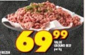 Shoprite Value Ground Beef per kg offer