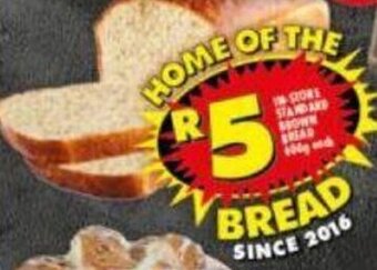 Shoprite Standard Brown Bread 600g offer
