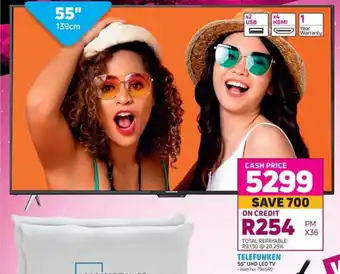Game Telefunken 55" UHD LED TV offer