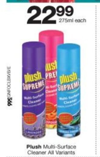 Checkers Plush Multi-Surface Cleaner All Variants 275ml offer