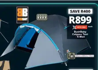 Checkers Bush Baby Calypso Tent 4-Man offer