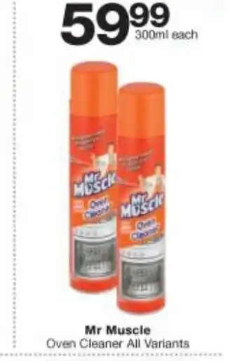 Checkers Mr. Muscles Oven Cleaner All Variants 300ml offer