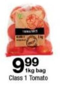 Checkers Class 1 Tomato 1kg bag offer