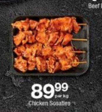Checkers Chicken Sosaties per kg offer