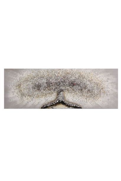 Sheet Street Embellished tree canvas l120xw45cm offer