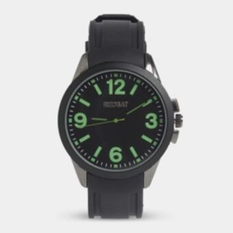 Sportscene Redbat rubber black/green watch offer