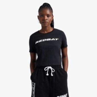 Sportscene Redbat women's black cropped top offer