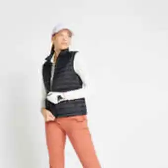 Decathlon Women's golf sleeveless down jacket mw500 - black offer