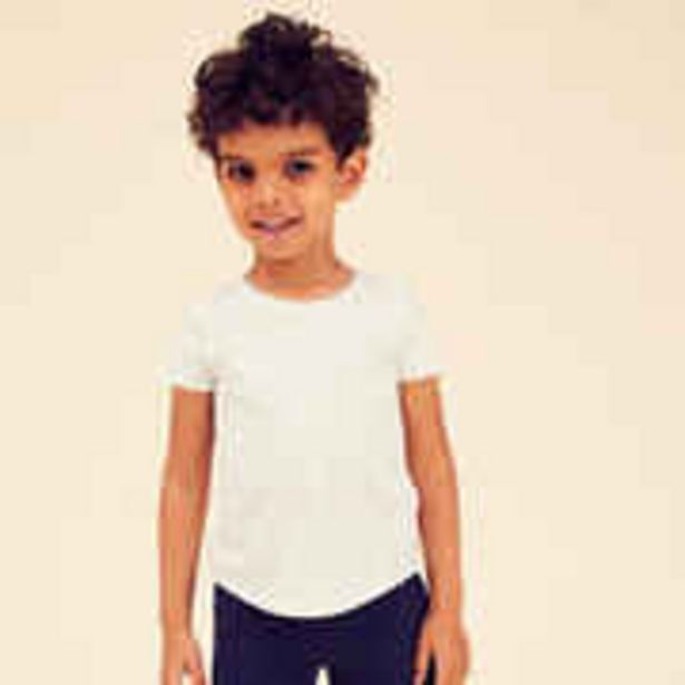 Decathlon Kids' basic t-shirt - white offer