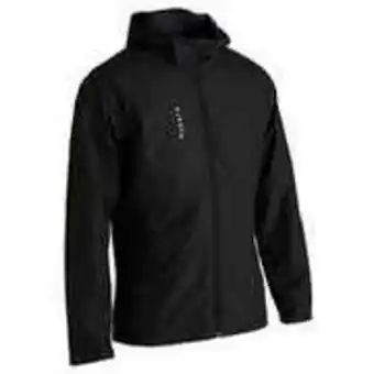 Decathlon T100 adult football waterproof jacket - black offer